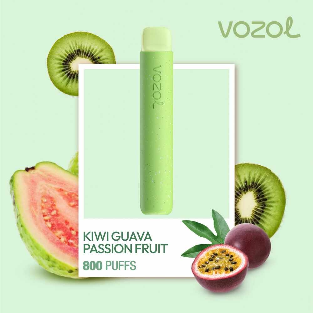 Narghilea electronica de unica folosinta STAR800 Kiwi Guava Passion Fruit Vozol