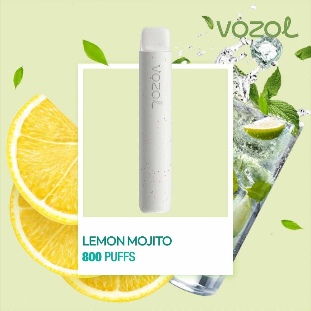 Narghilea electronica de unica folosinta STAR800 Lemon Mojito Vozol