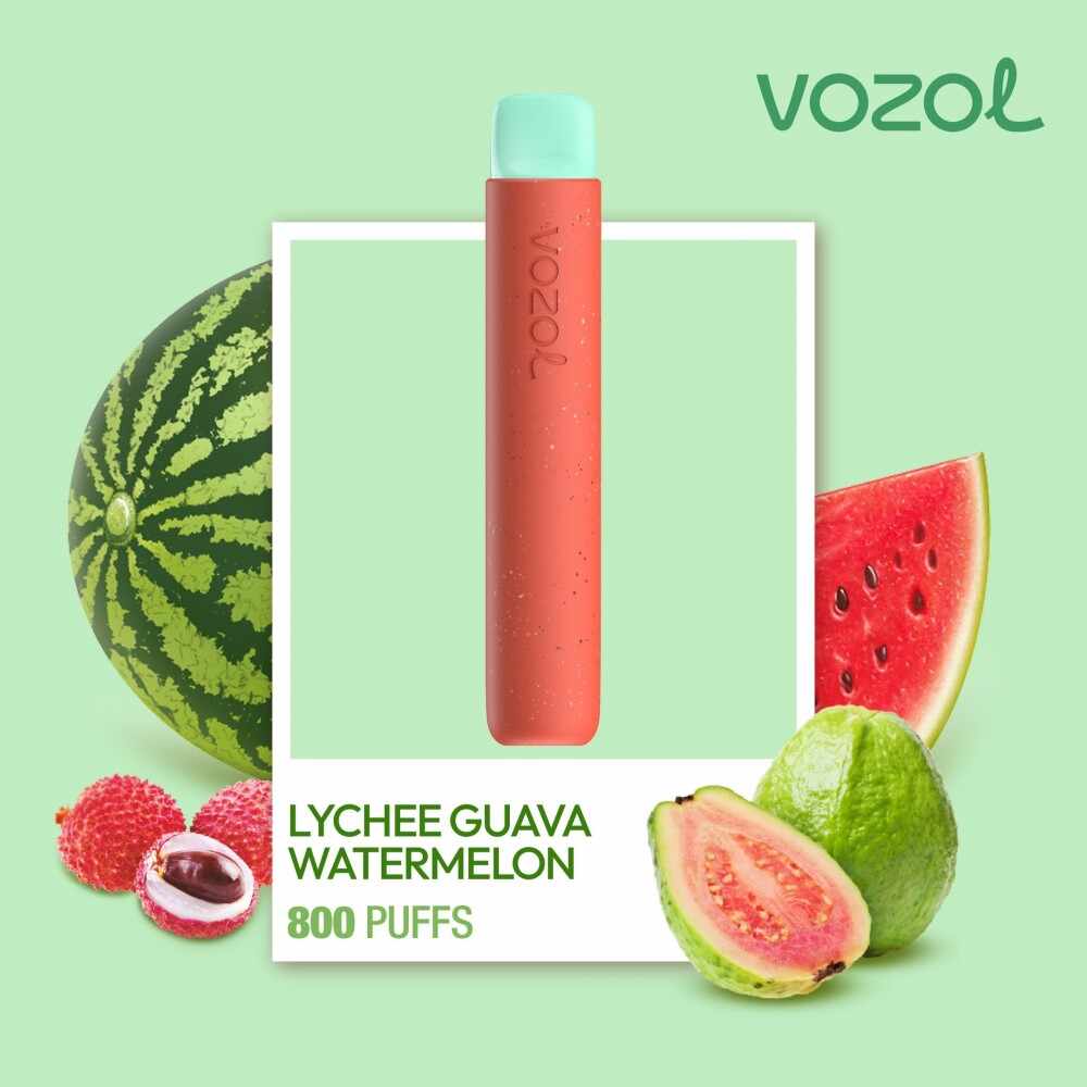 Narghilea electronica de unica folosinta STAR800 Lychee Guava Watermelon Vozol