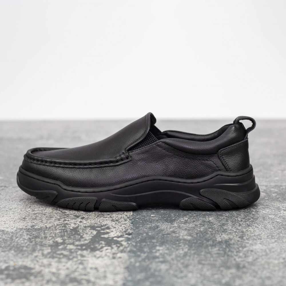 Pantofi Barbati din piele naturala B32325 Negru | Mels