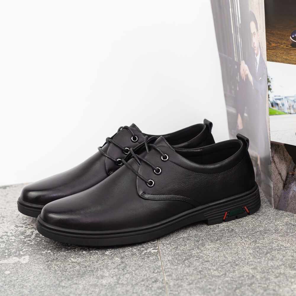 Pantofi Barbati din piele naturala W2200 Negru | Mels