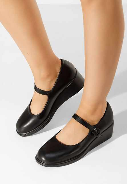 Pantofi cu platforma Espina negri