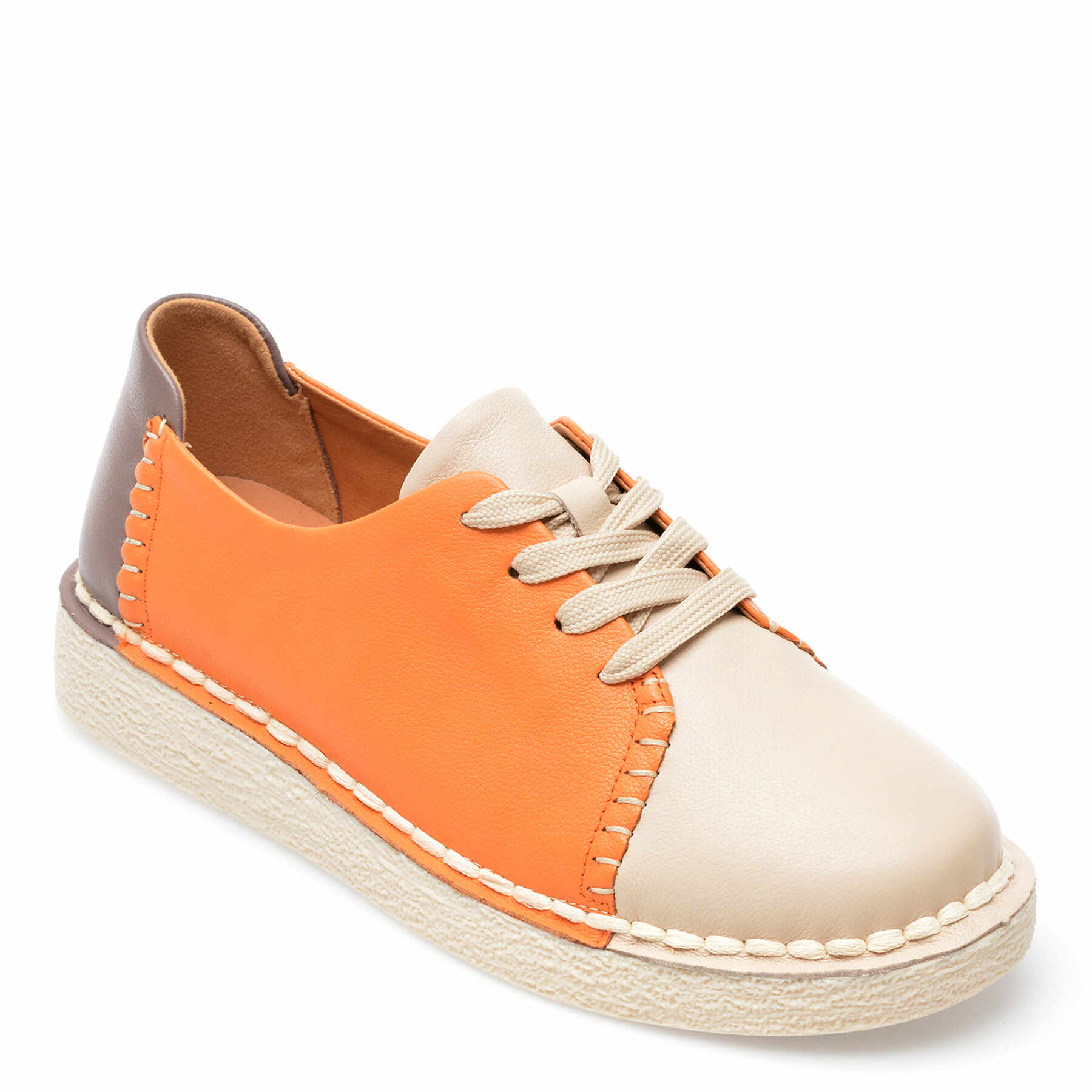 Pantofi sport GRYXX portocalii, 70048, din piele naturala