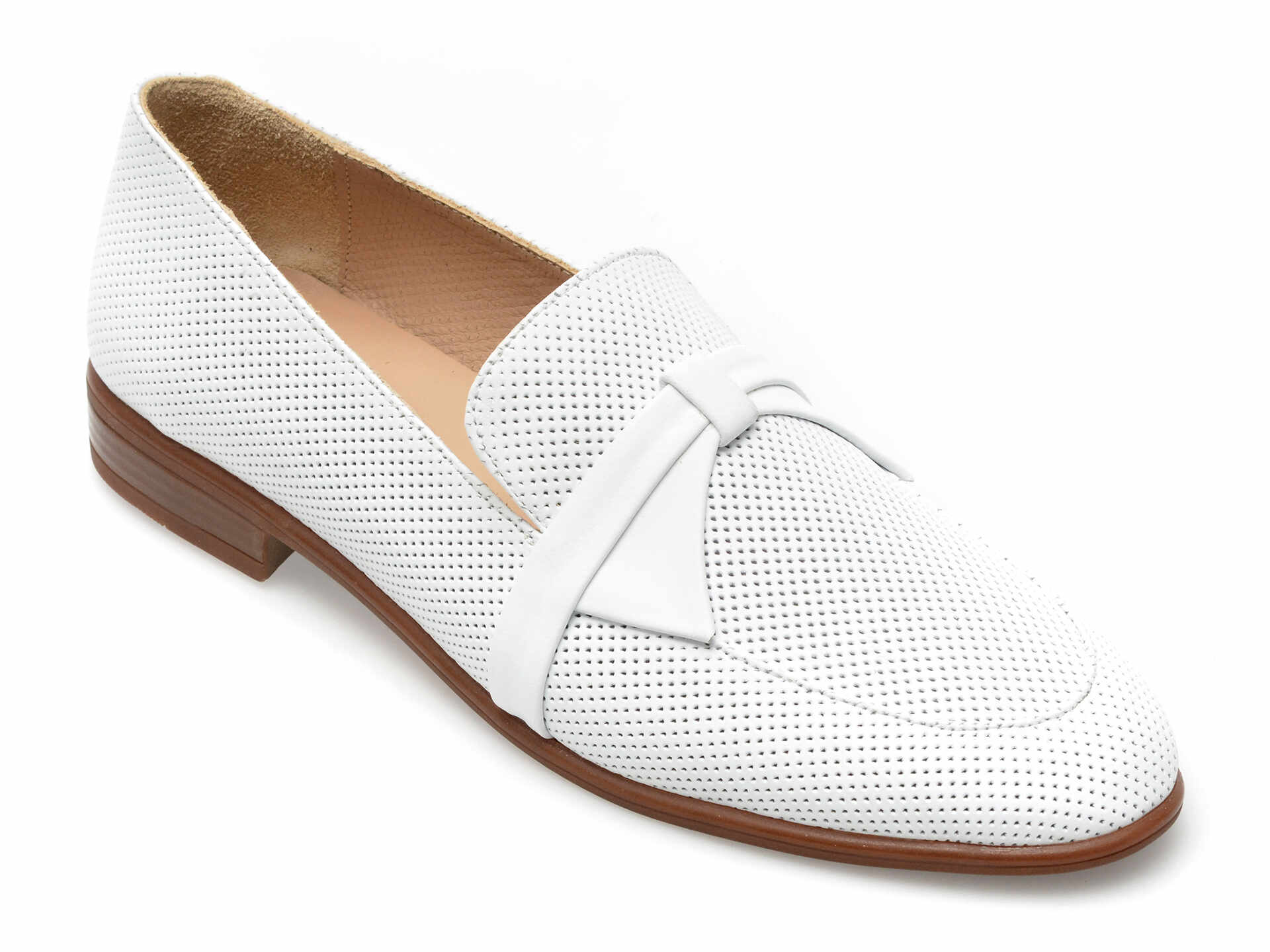 Pantofi GRYXX albi, 422219, din piele naturala