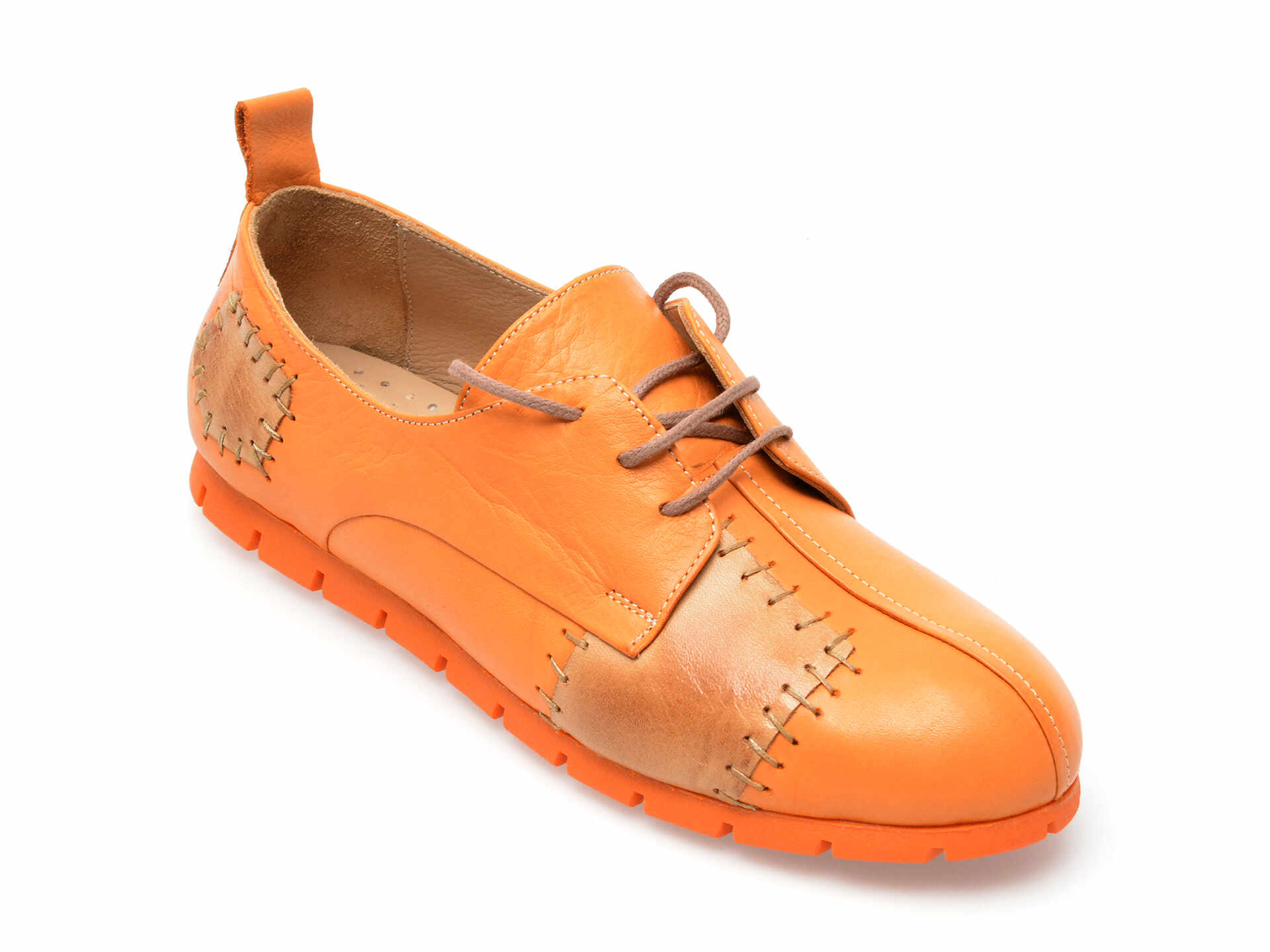 Pantofi GRYXX portocalii, 725998, din piele naturala