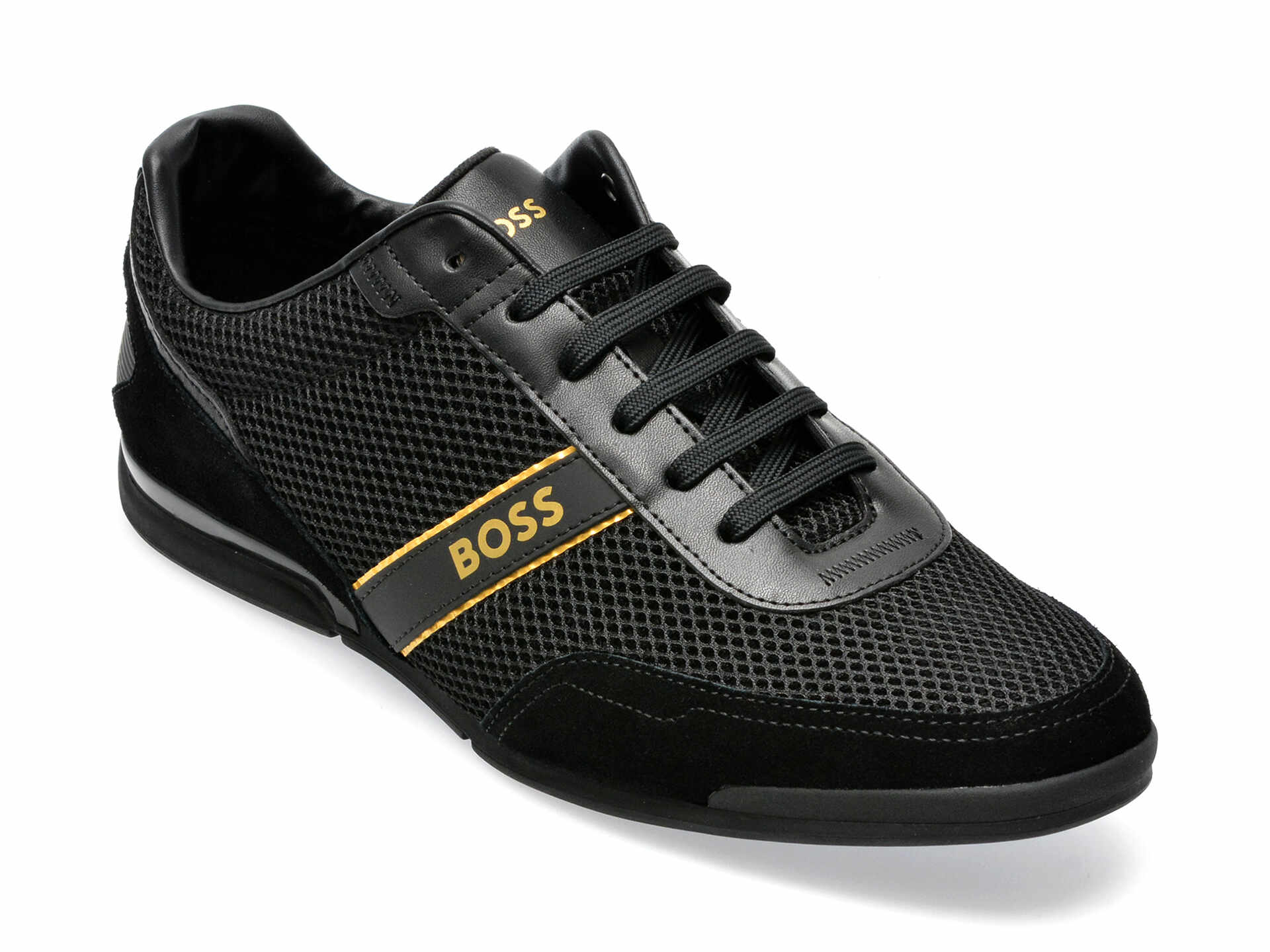 Pantofi sport BOSS negri, 3233, din material textil