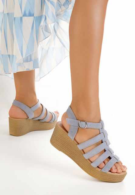 Sandale cu platforma Almora albastre