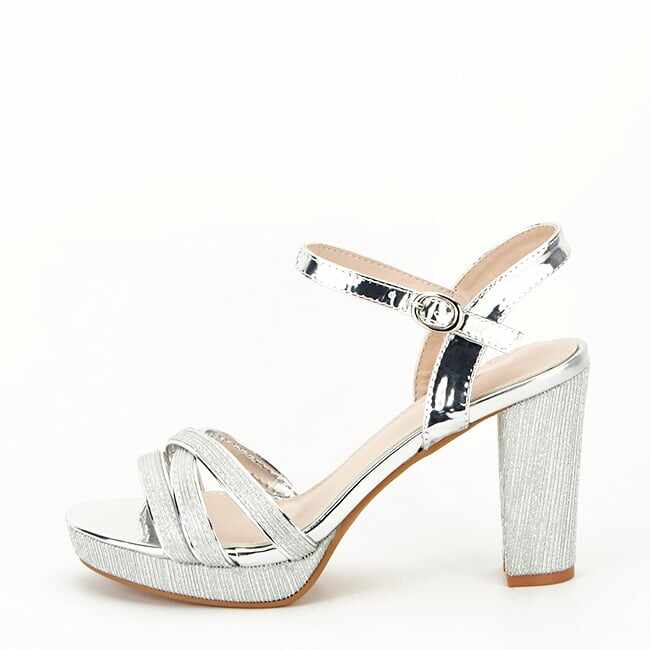 Sandale elegante argintii N22-873 127