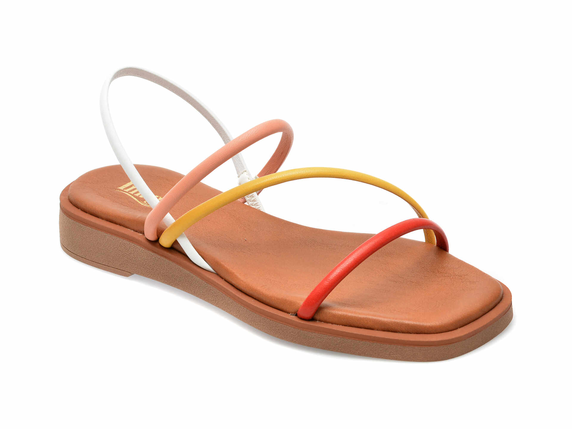 Sandale IMAGE multicolor, CAMILA, din piele naturala