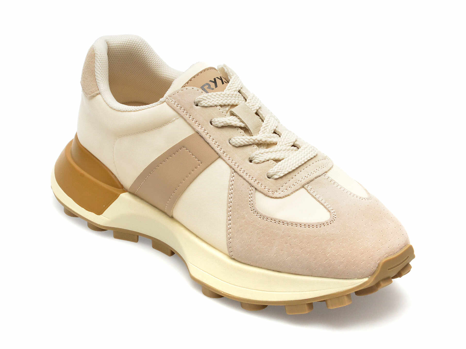 Pantofi GRYXX albi, GD302, din material textil